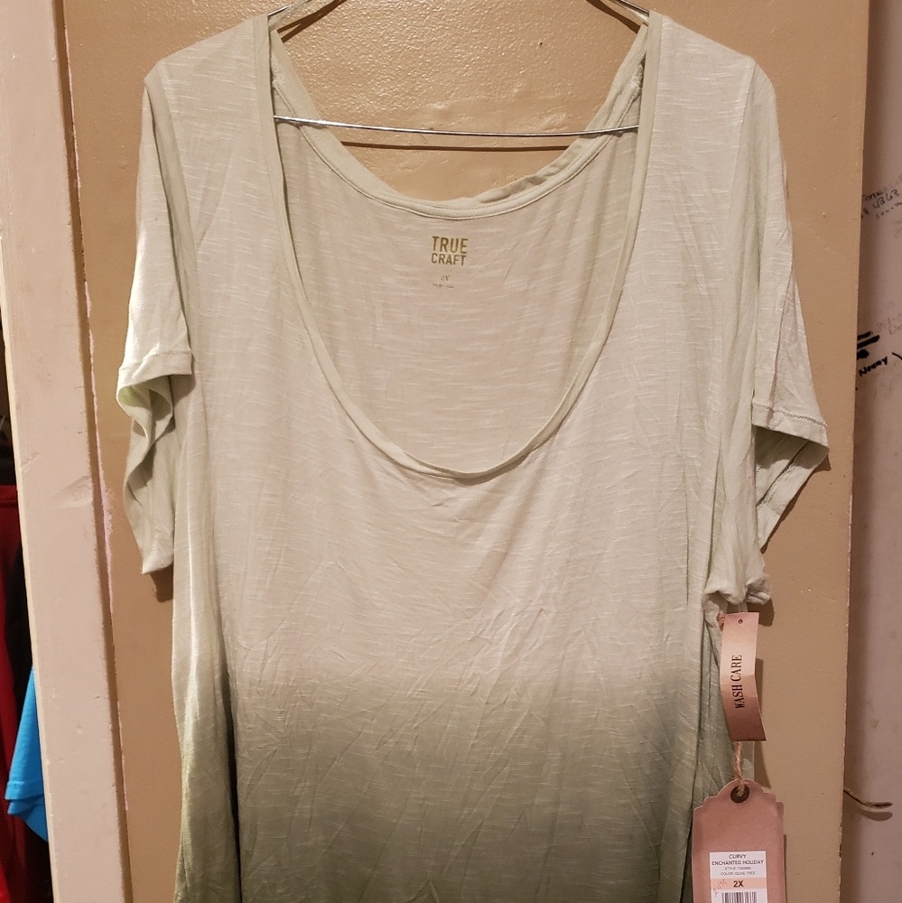 NEW W/ TAGS True Craft green shirt